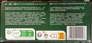 Carregador Parkside 20v rápido - novo