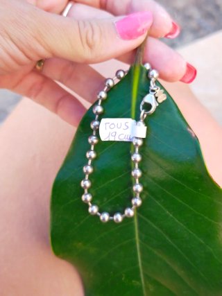 Pulsera Tous Bolitas Plata 19 cm