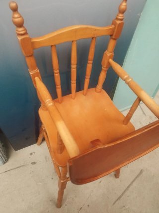 Trona de madera para bebé Rebajada