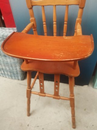 Trona de madera para bebé Rebajada