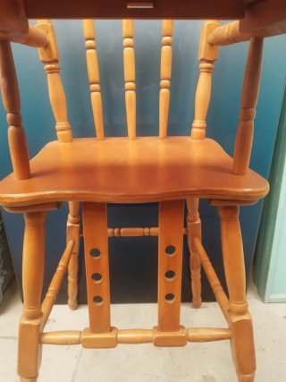 Trona de madera para bebé Rebajada