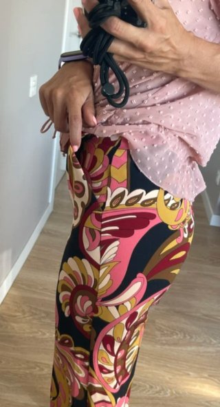 Pantalones Mango Estampados Wide Leg