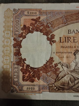 Banconota 10000 Lire Repubblica Marinara