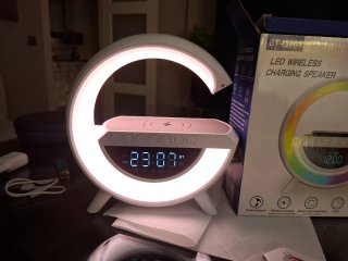 Radio Reloj BT-3401 Carga Inalámbrica LED