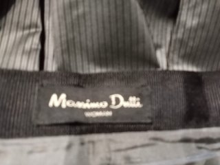 Falda midi Massimo Dutti gris