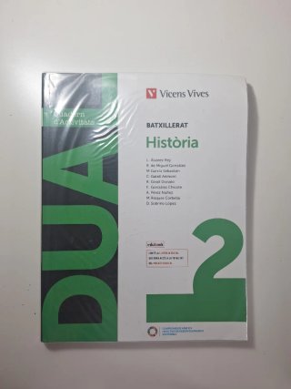 Història, 2 Batxillerat, Dual Quadern d'activitats