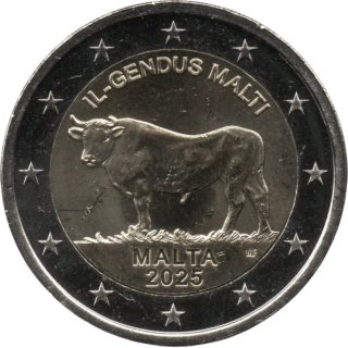 2 € Malta 2025 Toro Conmemorativa
