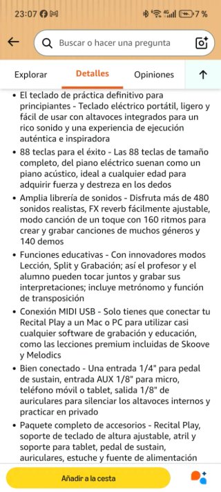 Teclado Piano Eléctrico Alesis 88 Teclas