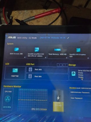 Asus Vivobook X540U: Placa Base Teclado bateria