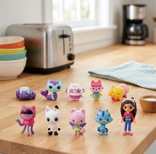 Set personaggi per casa delle bambole