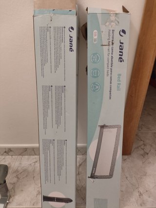 2x Barrera Cama Jane Abatible Bebé