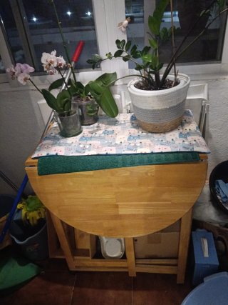 Mesa extensible de madera