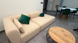 Sofá modular borreguillo 2 piezas
