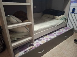 Litera con cama nido