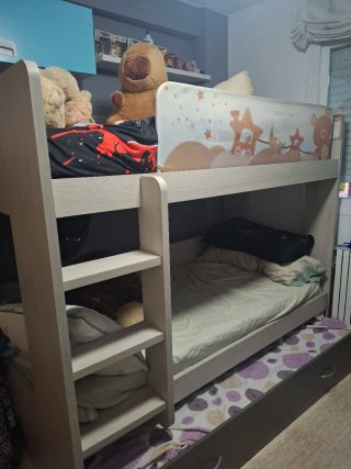 Litera con cama nido