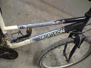 Bicicleta Decathlon Rockrider Blanca