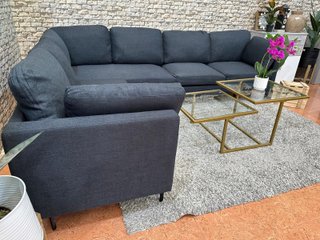 Sofá Rinconera Gris 270x200 poliester