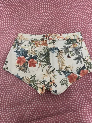 Shorts Zara Estampado Flores