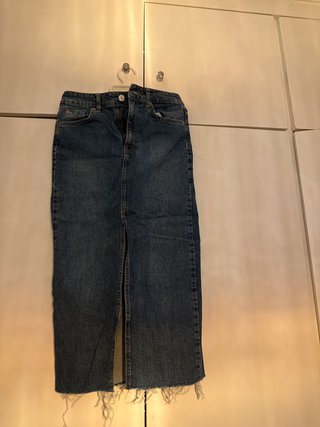 Falda vaquera larga Stradivarius T.34
