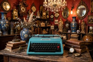Olivetti Studio 45 Turquesa original