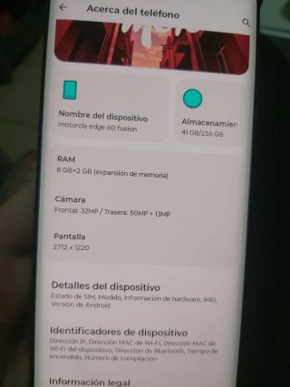Motorola Edge 60 Fusion Blu