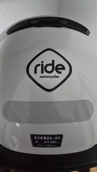 Casco Integral Blanco Ride Motorcycles