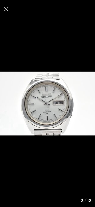 Reloj Seiko 5 Actus Vintage Plata Blanco