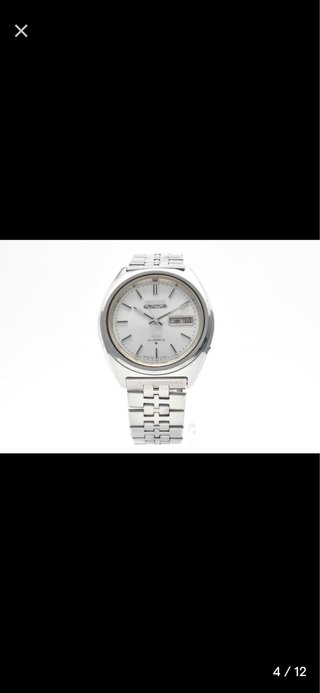 Reloj Seiko 5 Actus Vintage Plata Blanco