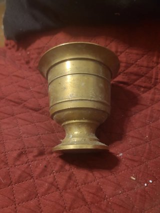 Mortero de Bronce Vintage