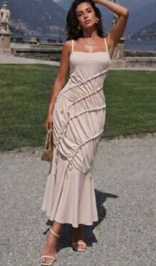 Vestido drapeado