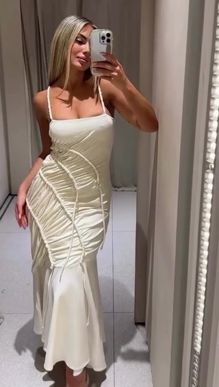 Vestido drapeado