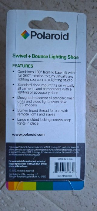 Polaroid Slitta Illuminazione Girevole