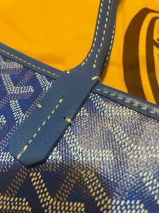 Mala Goyard Azul e Branco