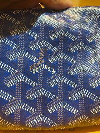 Mala Goyard Azul e Branco