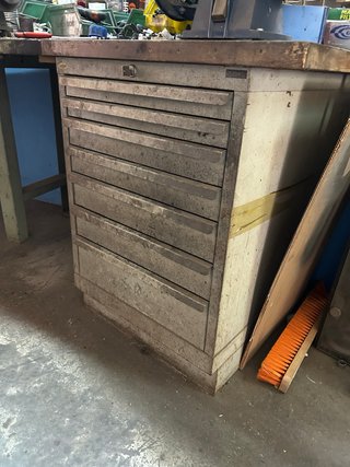 Cajonera metálica de taller