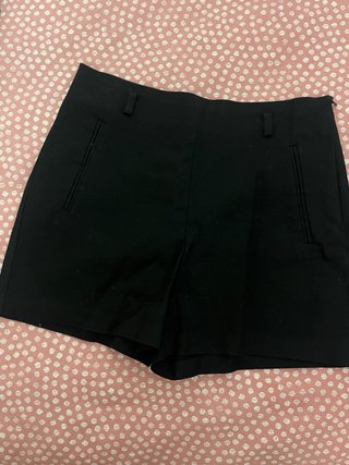 Pantalón corto vestir Zara negro