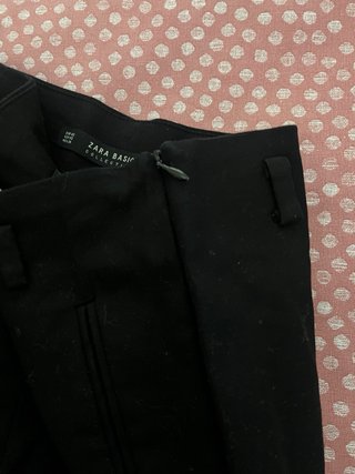 Pantalón corto vestir Zara negro