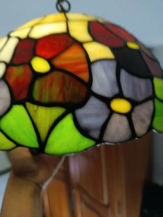 Lámpara Tiffany Cristal Multicolor.