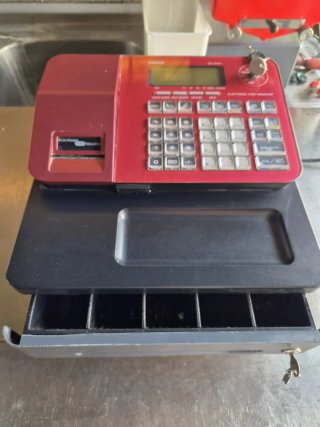 Caja Registradora Casio Roja