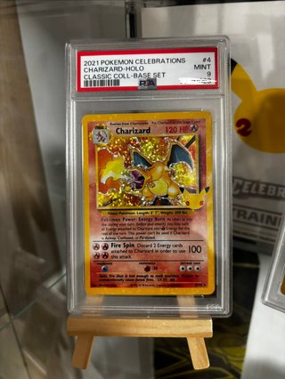 Pokemon Charizard Celebrations Holo PSA 9