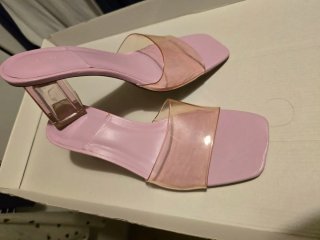 Sandalias transparentes rosa Talla 38