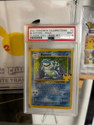 Pokemon Blastoise Celebrations Holo PSA 9