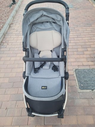 Carro de bebé 3 en 1 gris