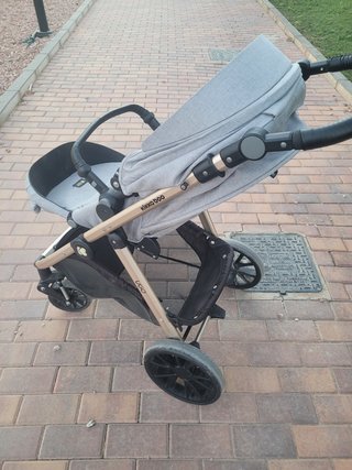 Carro de bebé 3 en 1 gris