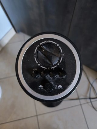 Ventilatore a torre SilverCrest nero