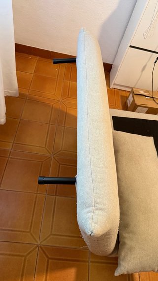 Sofá Cama Beige Tela