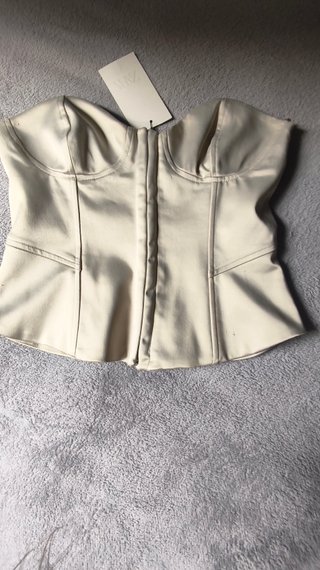 Top Corsé Zara Beige