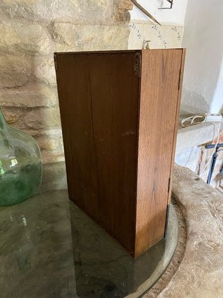 Armadio vetrina in legno e vetro