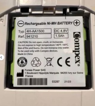 COMPEX CARGADOR Y BATERIA NUEVOS ORIGINALES