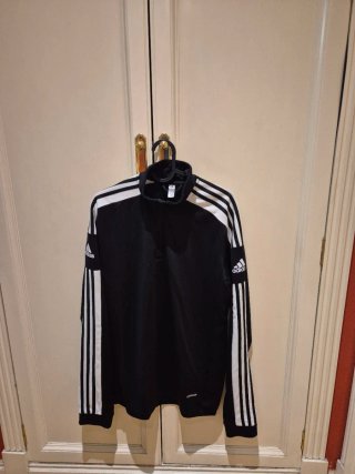 Sudadera Adidas Negra Media Cremallera